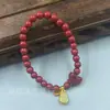 Pulseira de cinábrio boutique este ano de vida pulseira de anel único anel liso anel duplo corajoso joias para homens e mulheres presente fábrica atacado