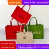Spot Batch Cyber Popular Coelho Feltro Bag Grande Capacidade Shoulder Bag Bonito Cartoon Handbag Cor Sólida Saco Tote Simples
