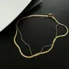Collar Rectangular de Doble Capa con Letra de Acero de Titanio para Mujer, Cadena Versátil Simple para Clavícula de Verano, Nuevo Estilo 2026 Accesorio de Moda para Mujer