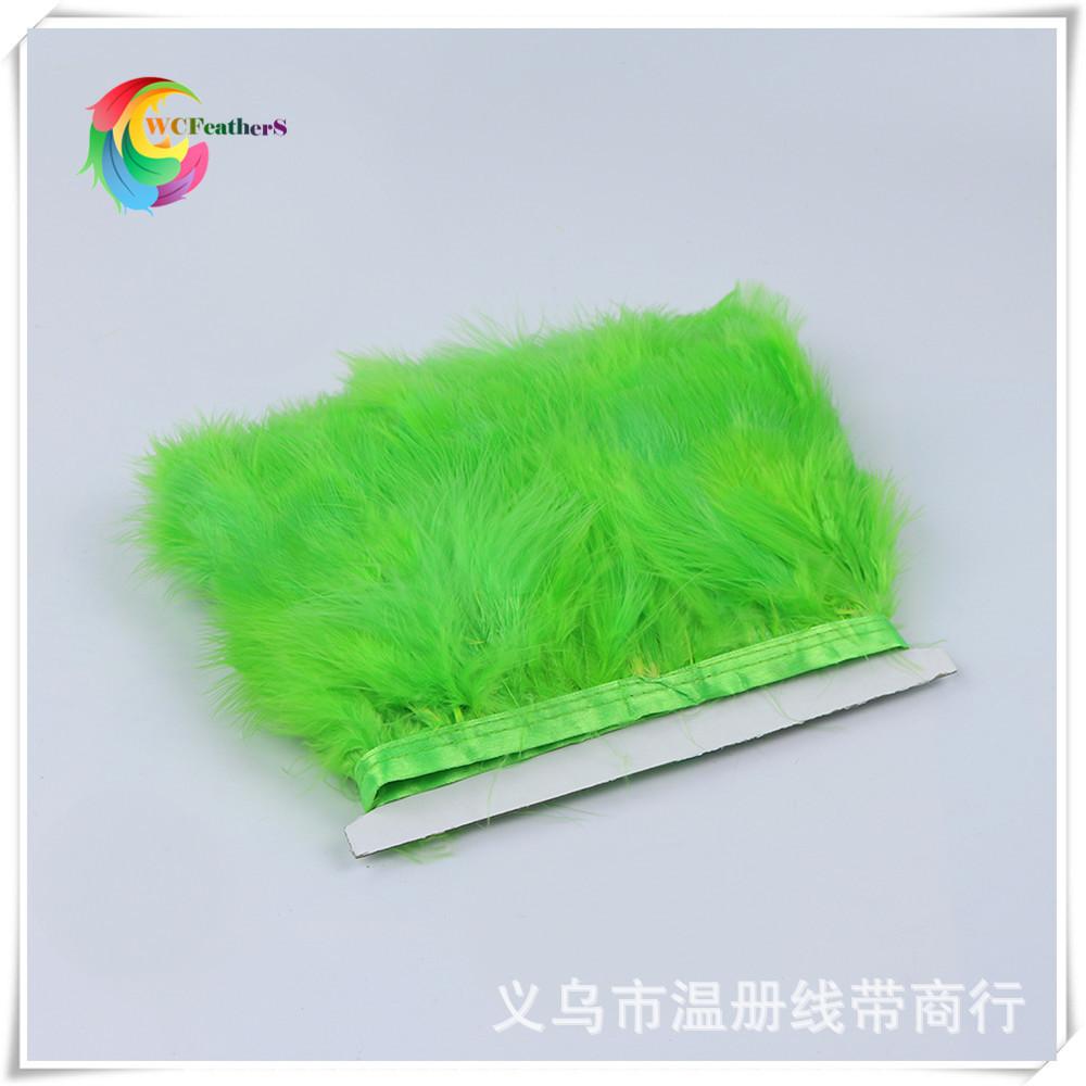 10 green marabou trimming 3