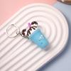 Venta caliente de verano helado té con leche taza llavero accesorios lindo dona taza de té con leche colgante para bolsa muñeca