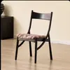 Silla Retro Vintage de Lujo Ligero para Uso en Casa, Silla de Comedor de Madera Maciza, Silla con Respaldo Estilo Nórdico, Silla Minimalista de Diseñador con Orejas de Gato