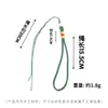 Contas de jade de mão com cordões penduráveis, pontas de cordão em fatia de jade, nó chinês DIY, sachês em estoque, ornamentos de jade e cordões decorativos para pendurar