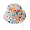 Nuevo sombrero de pescador de doble cara para bebé Ins, sombrero de sol de moda con letras Joker, sombrero infantil transfronterizo, venta al por mayor T504