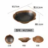 Vajilla Estilo Rústico Imitación Porcelana Melamina, Tazón para Hielo Seco de Tripa, Plato Rectangular para Carne de Res, Plato de Forma Especial para Tripa, Exclusivo para Restaurantes de Hot Pot
