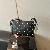 Bolso Retro de Lunares para Mujer 2026 Primavera Nuevo Moderno Elegante Bolso de Hombro Clásico de Moda Bolso Cruzado