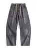 Ropa de Hombre Fengshe / Nueva Tendencia Primavera y Otoño Retro Americano Corte Holgado Dobladillo Curvo Jeans Moda Hombre Pantalones Largos