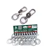 Llavero de Strongman Anillo Único Bucle Doble Estilo Colgante de Cintura Simple para Hombre Regalo Personalizado para Mujer Llavero de Acero Inoxidable Venta al por Mayor