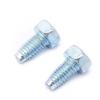 Tornillo Autorroscante de Bloqueo Gb6563 Ranura Cruzada Cabeza Hexagonal Rosca Triangular Acero al Carbono Zinc Azul Blanco M4M5M6