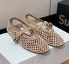 Sapatos Femininos Mary Jane Moda Transparente com Recortes Tamanho Grande 35-45, Sapatos Mary Jane Respiráveis de Bico Redondo Baixos