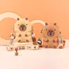 Bolsas Infantiles al por Mayor, Bolsos Cruzados de Silicona, Carteras para Monedas de Capibara, Bolsos de Juguete Lindos para Niñas, Ventas Directas de Fábrica