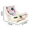 Tecido de Veludo para Comércio Exterior, Colorido e Estampado, Sofá Arranhador para Gatos, Adequado para Todas as Estações, Feito de Madeira Sólida Durável que Não Solta Fiapos, Cama Integrada para Gatos e Brinquedo para Gatos