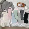 Meias finas de algodão para primavera femininas, estilo ballet, sem pé, meias rendadas empilhadas da moda, aquecedores de perna versáteis com proteção solar