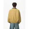 Chaqueta de lona color block estilo americano para primavera/otoño para hombres y mujeres, chaqueta de trabajo casual versátil vintage Detroit, moderna