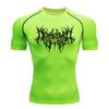 Playera Deportiva Y2K Capa Base para Correr Entrenamiento de Gimnasio Ropa de Secado Rápido para Hombre Body Elástico Transpirable que Absorbe el Sudor