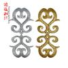 Tecido com bordado Xiangyun dourado e prateado adesivos para decoração de roupas de performance de palco acessórios padrão bordado dourado flor para passar a ferro peça de bordado