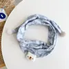 Cachecol para Bebê Outono e Inverno Estilo Coreano Desenho Animado Algodão Puro Cachecol Triângulo para Bebê Cachecol de Inverno à Prova de Vento para Bebês e Meninas