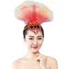 Flor de Cabeza de Xishuangbanna Nuevo Estilo Étnico Performance Étnico Venta al por Mayor Escenario de Danza Clásica Performance de Baile Mujeres Modernas