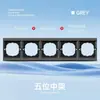 Ventas Directas de Fábrica Interruptor y Enchufe Tipo 86 Estándar Ruso Europeo, Panel Redondo Gris de Dos Orificios Estilo Ruso, Interruptor Simple de Control Único para Asia Central
