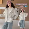 Abrigo de Otoño para Niñas 2026 Nuevo Moda Cardigan Sudadera Infantil para Niñas Mayores, Sudadera con Capucha Casual de Otoño