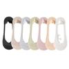 Meias femininas de verão finas antiderrapantes, meias de salto alto sem costura, malha de seda gelada, absorventes de suor, boca rasa, meias invisíveis