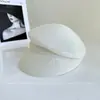 Sitio web oficial de Japón gorra azul marino con pliegues laterales para niños sombrero de punto para el sol de verano ligero y de papel gorra ecuestre gorra moda