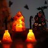 Linternas de Calabaza de Halloween, Luces de Escoba de Bruja, Luces de Velas, Accesorios de Decoración Transfronterizos de Calabaza, Velas Electrónicas