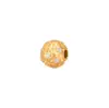 Prata Esterlina S925 Micro-Pavimentada com Diamante Esculpida Contas de Transferência Bola Redonda Furo Reto Bola Florida DIY Pulseira Colar Artesanal Acessórios de Contas