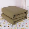 Cobertor quente de colcha termofusível verde militar personalizado por atacado dormitório estudantil beliche superior e inferior treinamento militar colcha quente simples proteção do trabalho colcha para alívio de desastres