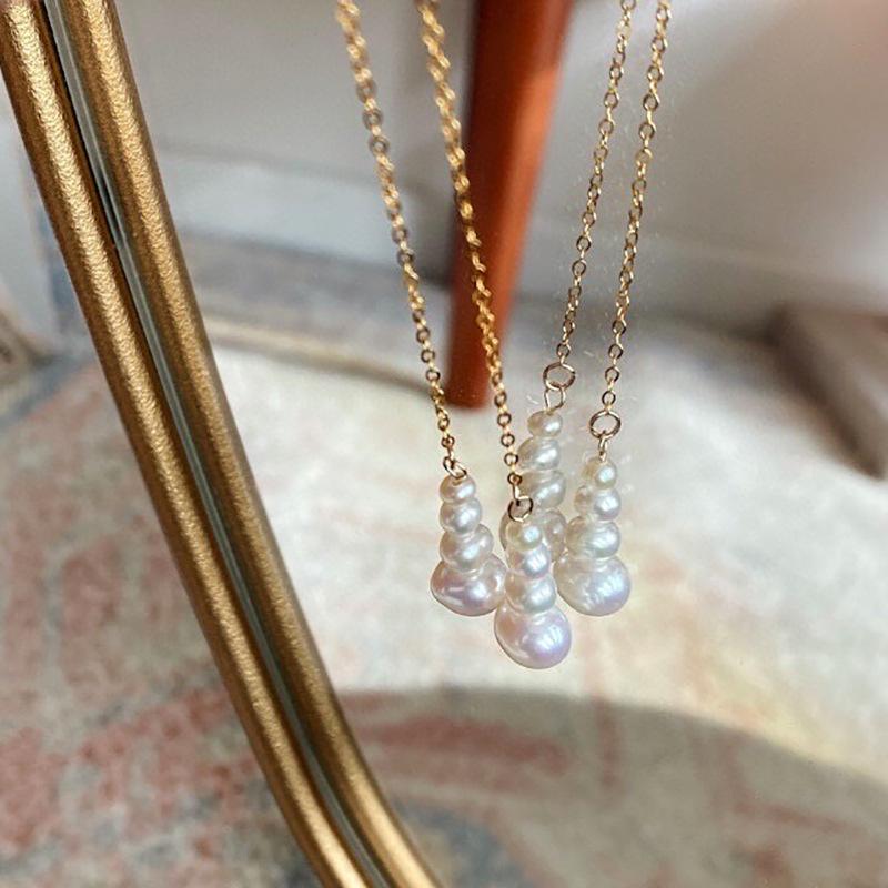 小众个性长款流苏葫芦耳钉 ins日韩超仙气质天然