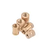 Inyección de Plástico Tuercas de Cobre Insertos Piezas Pre-incrustadas Tuerca de Calor con Moleteado Flor de Cobre Tuerca Juego Completo M1.4 M2 M4 M5 M6 M8