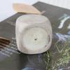 Polígono geométrico estilo retro nórdico mini aparato para velas taza de vela de material de cemento decoración del hogar se puede llenar con cera