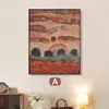 Pinturas Decorativas para Sala de Estar Estilo Medieval, Pinturas de Pared Artísticas para Restaurante Retro, Gabinete de Entrada para Pasillo Hecho a Medida con Pinturas de Paisaje, Pinturas de Pie