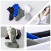 Calcetines para Hombre, Para Todas las Estaciones, Calcetines Deportivos de Rizo para Hombre, Color Puro Negro y Blanco, Calcetines de Tubo Corto y Medio, Calcetines de Malla de Algodón Transpirable