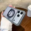 Funda con soporte magnético giratorio tipo piel 17Promax transfronteriza, compatible con Apple 17, funda de teléfono magnética tipo piel anticaída, 16