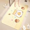 Alfombrilla Antideslizante para Baño con Dibujo Animado, Material de PVC Ecológico, Ventosas Fuertes, Alfombrilla con Ventosas Anticaídas para Bañera Infantil