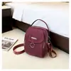 Moda de Primavera Color Block Tendencia Elegante para Mujer 2026 Nylon Simple Bolso de Mano Deportivo Cruzado al Hombro Teléfono Pequeño Bolso Cruzado