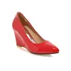 Zapatos Planos Casuales de Charol con Punta Baja para Primavera y Otoño Cuñas Zapatos Casuales Zapatos de Tacón Alto 31-43 Zapatos de Exportación