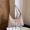 Novo estilo de comércio exterior, bolsa de ombro única moderna e fashion, bolsa de mão feminina simples e casual, bolsa de bolinho 2026 moderna e chique
