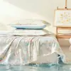 Colcha Fina de Verano para Estudiantes, Colcha Refrigerante de Doble Cara, Lavable a Máquina, Colcha de Verano Individual/Doble, Colcha Estampada para Aire Acondicionado, Regalo