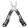 Alicates de Herramienta Multifuncional de Acero Inoxidable, Juego de Puntas Combinadas Plegable Portátil para Exteriores, Alicates Multifuncionales para Camping y Pesca