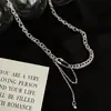 Colar para Mulheres 2023 Nova Moda Pingente de Alfinete Personalizado Corrente Única para Suéter Corrente Versátil Simples para Clavícula