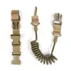 Cuerda de Pistola de Resorte Táctica Más Vendida Transfronteriza, Cuerda de Tarea Retráctil de PVC Estilo Militar, Cinturón de Cordón Antiperdida para Deportes al Aire Libre