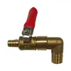 Válvula de Bola de Cobre de 4 Puntos 6 Puntos de 1 Pulgada Grifo Interruptor de Liberación de Agua para Cubo de Plástico Tanque de Peces Accesorios