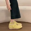 Zapatos de entrenamiento alemanes estilo ballet con velcro para aumentar la altura interior para mujer, nuevos zapatos deportivos casuales de verano, zapatos Mary Jane blancos