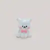 Piezas de Accesorios DIY de Color Sólido para Animales Pequeños, Colgante Hecho a Mano de Perro con Dibujo Lineal de Dibujos Animados, Adorno de Escritorio 3D