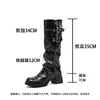 Botas altas de tacón alto extraíbles de dos vías para mujer Estilo Otoño/Invierno 2026 Botas negras súper bonitas estilo mujer botas largas botas para pierna de pantalón