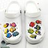 Peixe tropical cross-border buraco sapatos flor acessórios desenhos animados buraco sapatos decoração alto sentido sapatos acessórios buraco sapatos flor fivela