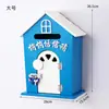 Muebles para el Hogar Estilo Pastoral Buzón de Guardería Buzón de Mensajes Buzón de Madera Buzón de Sugerencias Decoraciones de Casitas de Madera Pequeñas