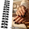 El Arte para Uñas Más Vendido de Amazon: Uñas Cuadradas Cortas de Color Sólido Más Vendidas, Alta Calidad, Alta Saturación, Set de 24 Piezas de Tamaños Variados, Uñas Postizas